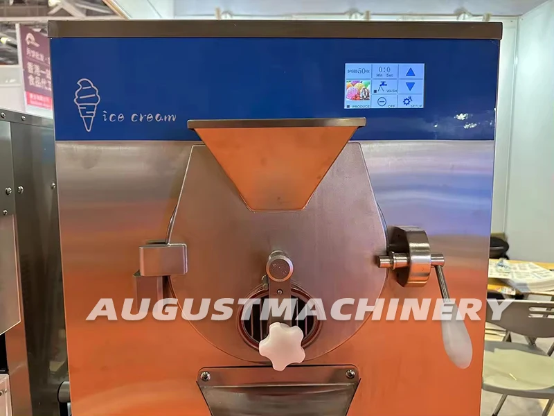 August Commercial Industrial italian ice cream pasteurizer batch freezer Maker hard ice cream machine price