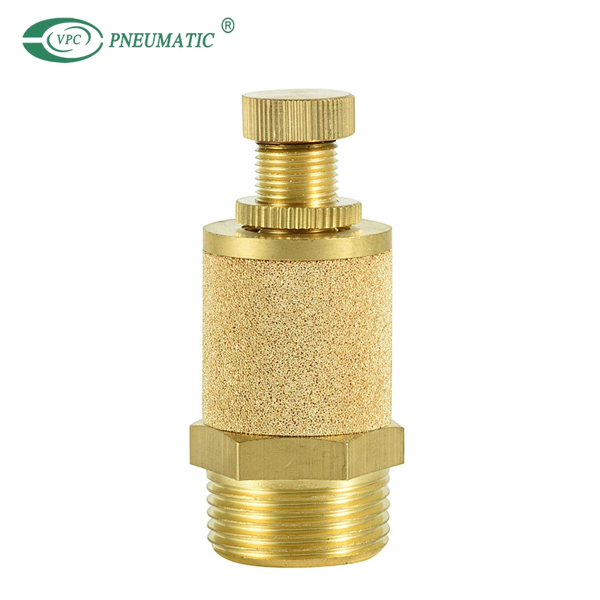Air Brass Quick Exhaust Silencer Throttle Valve