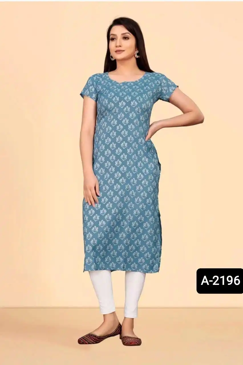 Indian Wear Beautiful Digital Printed Kurtis for Daily Wear and Casual Wear Ready Made Kurtis for Women with Plus Size Available