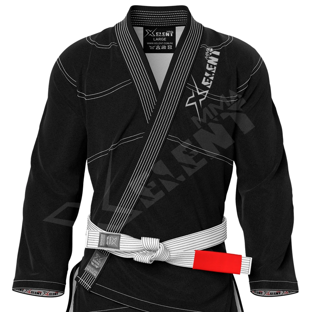 High Quality Black Custom Made Shoyoroll Gi Brazilian Jiu Jitsu Gi Bjj Adult Kimono Gi Professional Training Martial Art Uniform