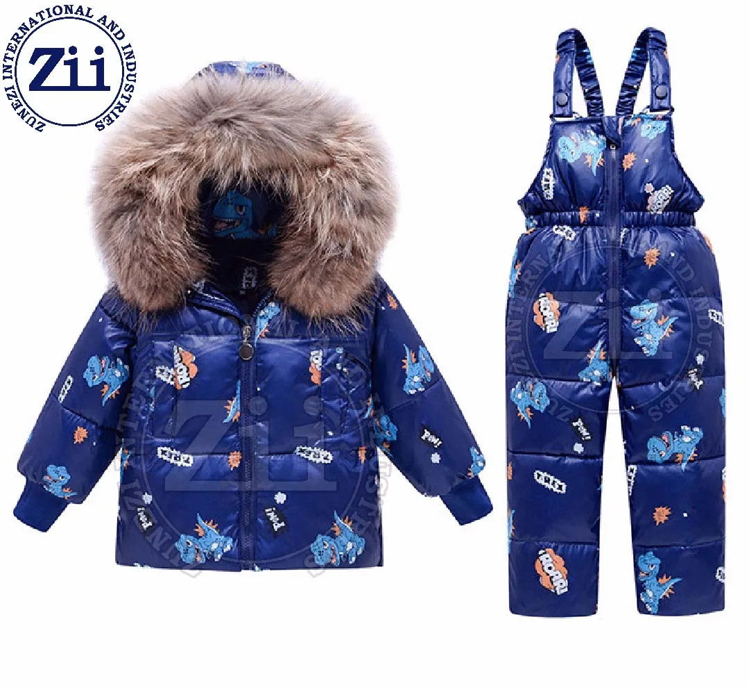 2023 New Design Custom Made Puffer Overalls Children Suit Wholesale Puffer Overalls Children Suit