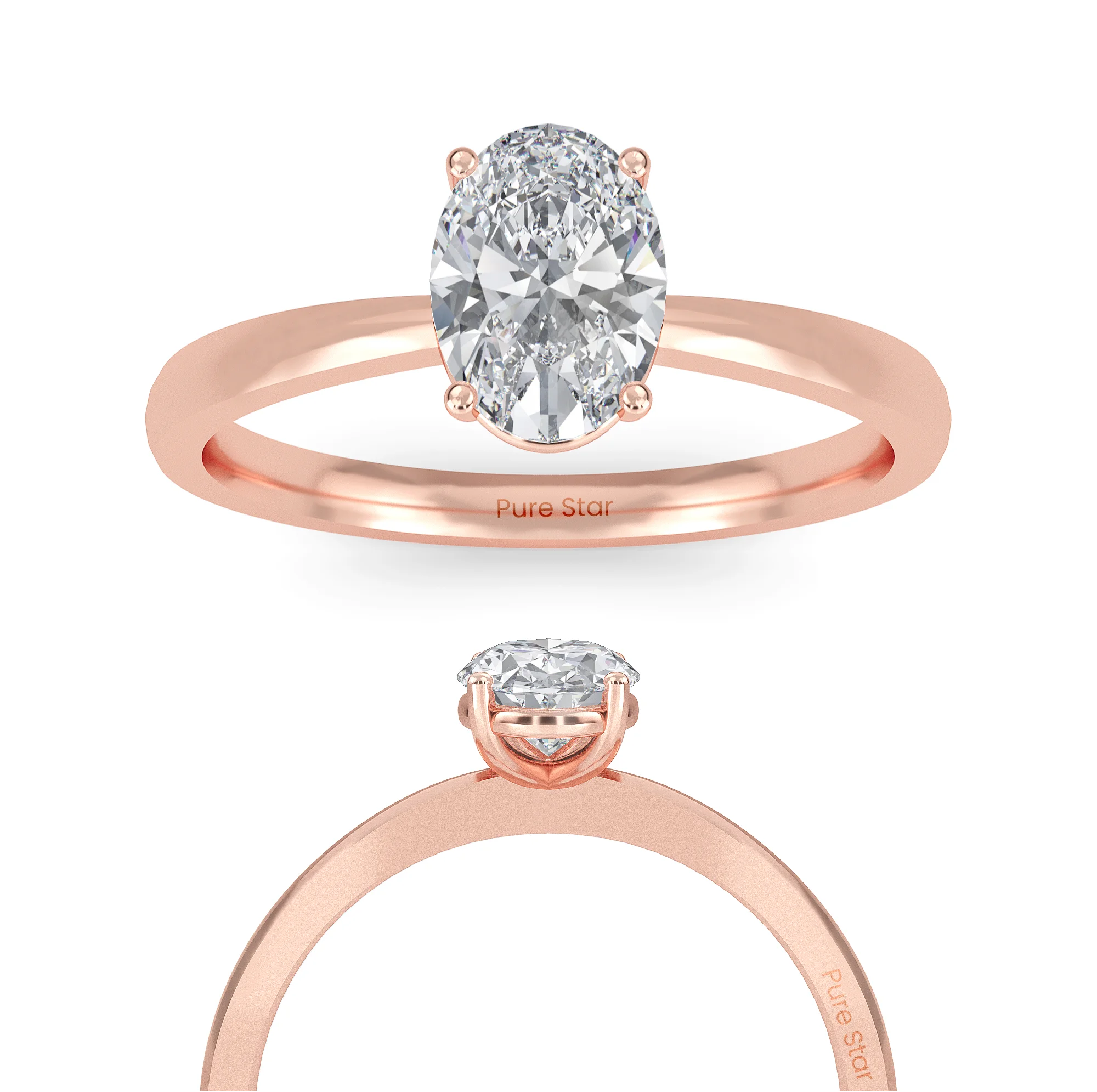 Eliana Timeless Oval Cut Diamond Solitaire Ring Minimalist and Classic Designs Wedding Ring Engagement Ring