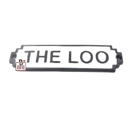 Чугунный дверной знак