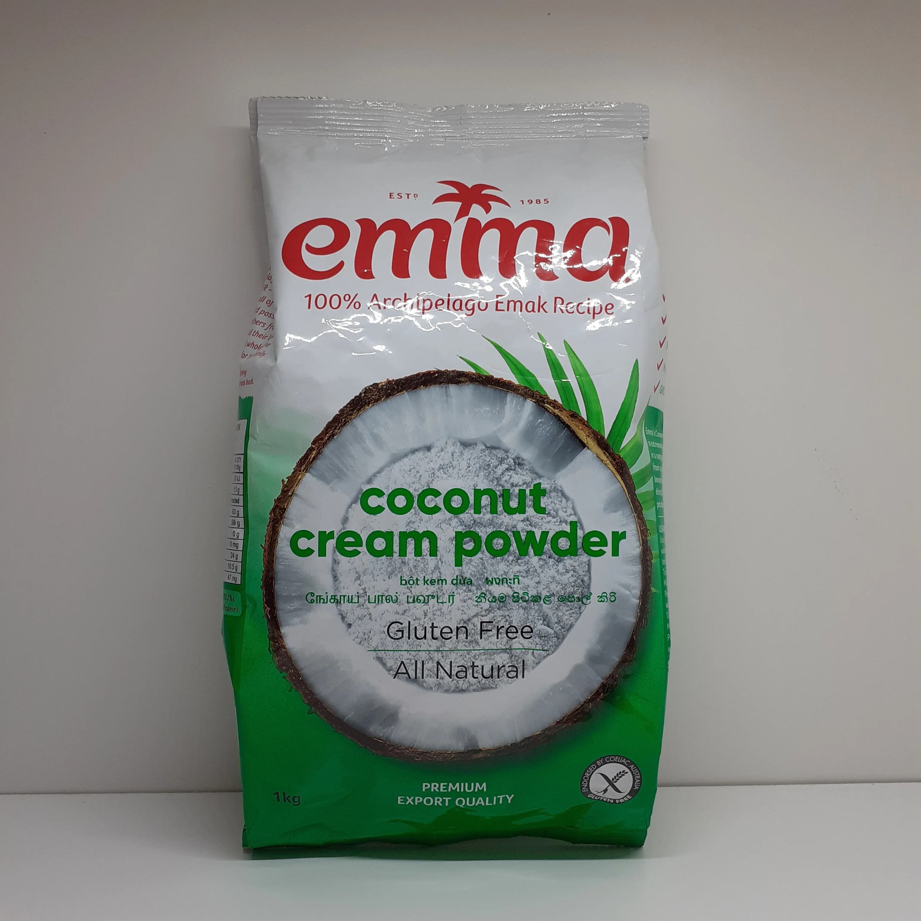 Supplier Malaysia Wholesales 15kg Weight Green Vacuum Pack Natural Sweet Coconut Milk Powder With 63% Grade Fat Content