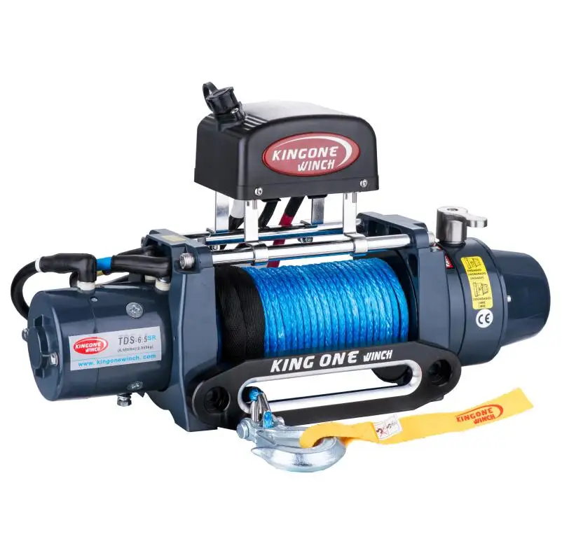 KINGONE 9500lbs Electric Car Winch Waterproof IP67 12/24v with Synthetic Rope