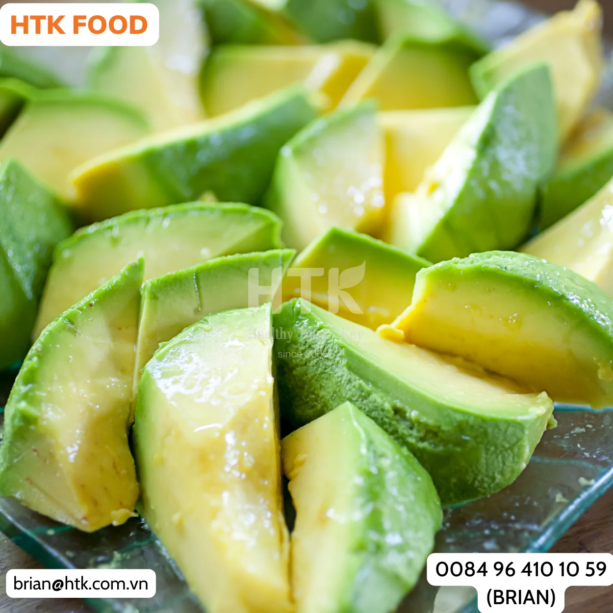 100% натуральная замороженная авокадо пюре сделано во Вьетнаме завод HTK FOOD &