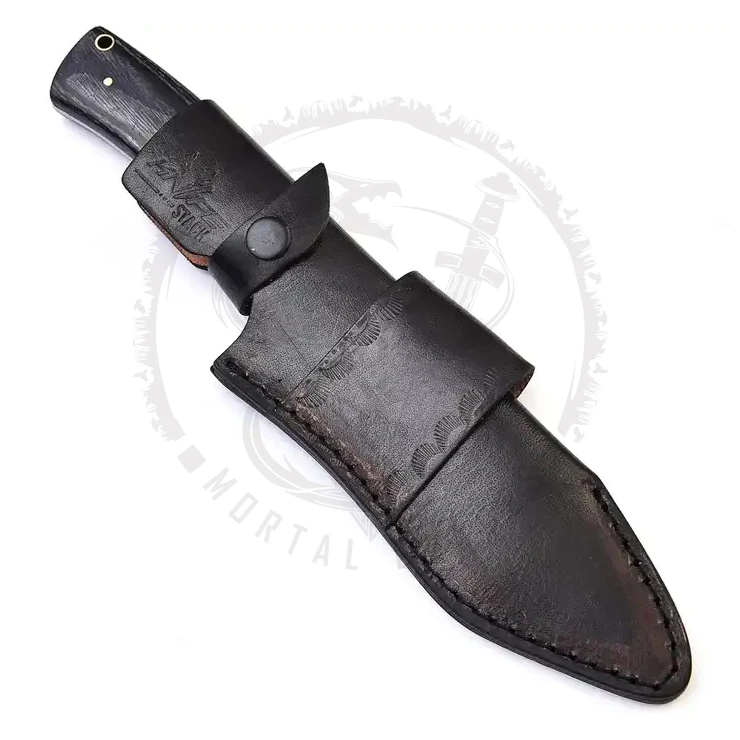 Professional Handmade Hunting Knife Fixed Blade Camping Hunting Knife Pakka Wood Handle Outdoor Knives