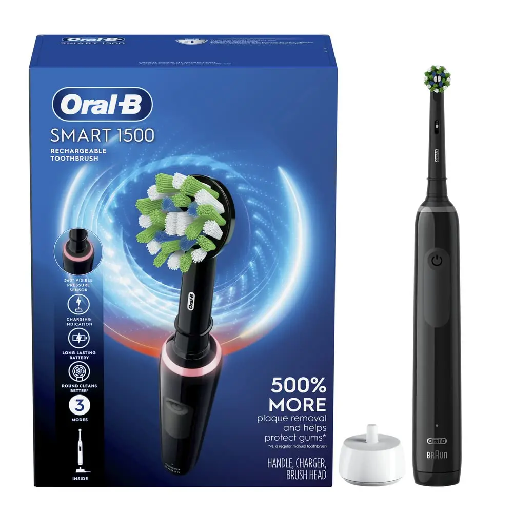 Oral-B Smart 1500 Электрическая аккумуляторная батарея зубная щетка черный цвет