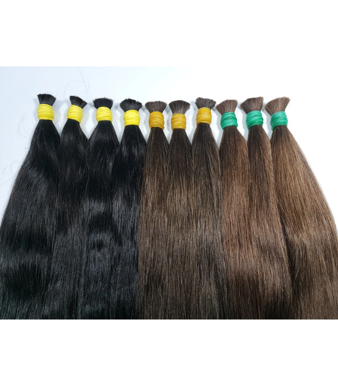 Bone Long Weft Bulk Virgin Vendors Wave Real Silky Silk Short Straight Human Hair High Quality Manufacture