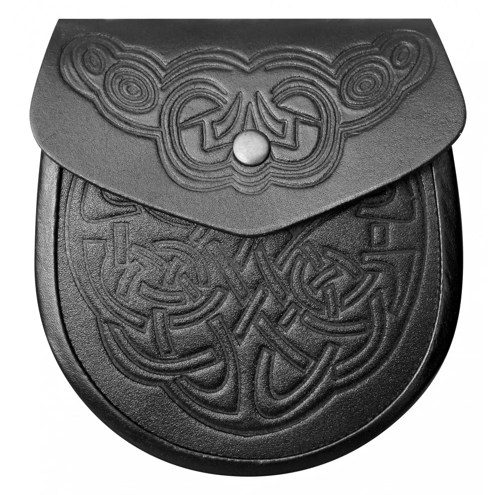 Semi Dress Rabbit Fur Irish Harp Kilt Sporran Pipe Band Uniform Kilt Leather Belt Sporran Bag In Wholesale