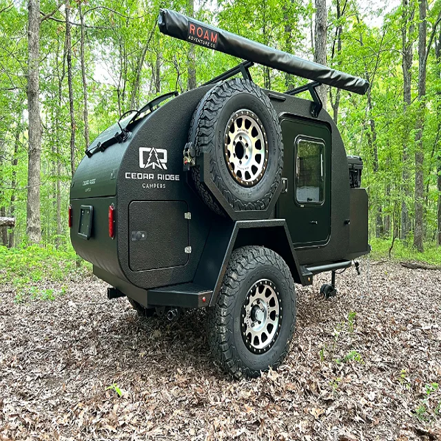 Стандартный караван карамельный легкий наземный туристский прицеп мини-rv camper из стекловолокна каепный кемпер