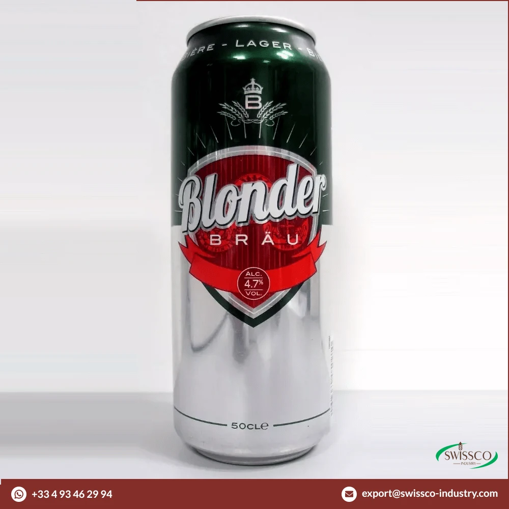Wholesale Price Top Notch Quality Lager Type Blonderbrau Blond Beer Can of 50cl for Bulk Buyers