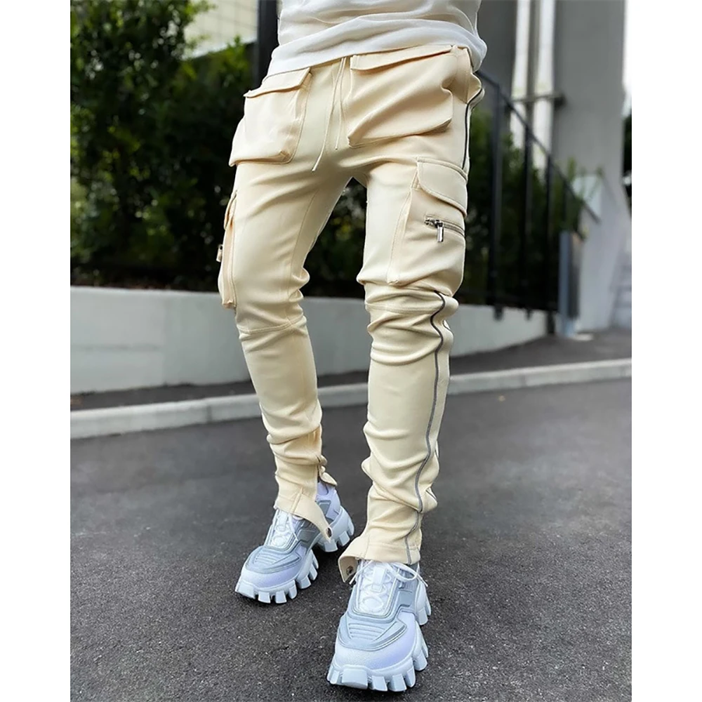 Wholesales 2022 High Quality Mens Cargo Pants with Side Pockets Cotton Loose Tactical Cargo Pants