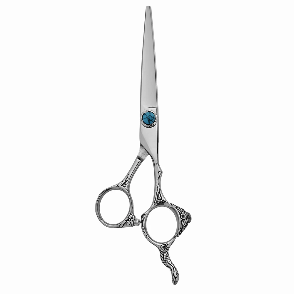 Fancy Handle Hair Cutting Scissors Razors Sharp Edge 6.0 Inch 440c Hairdressing Barber Scissors With Fancy Screw