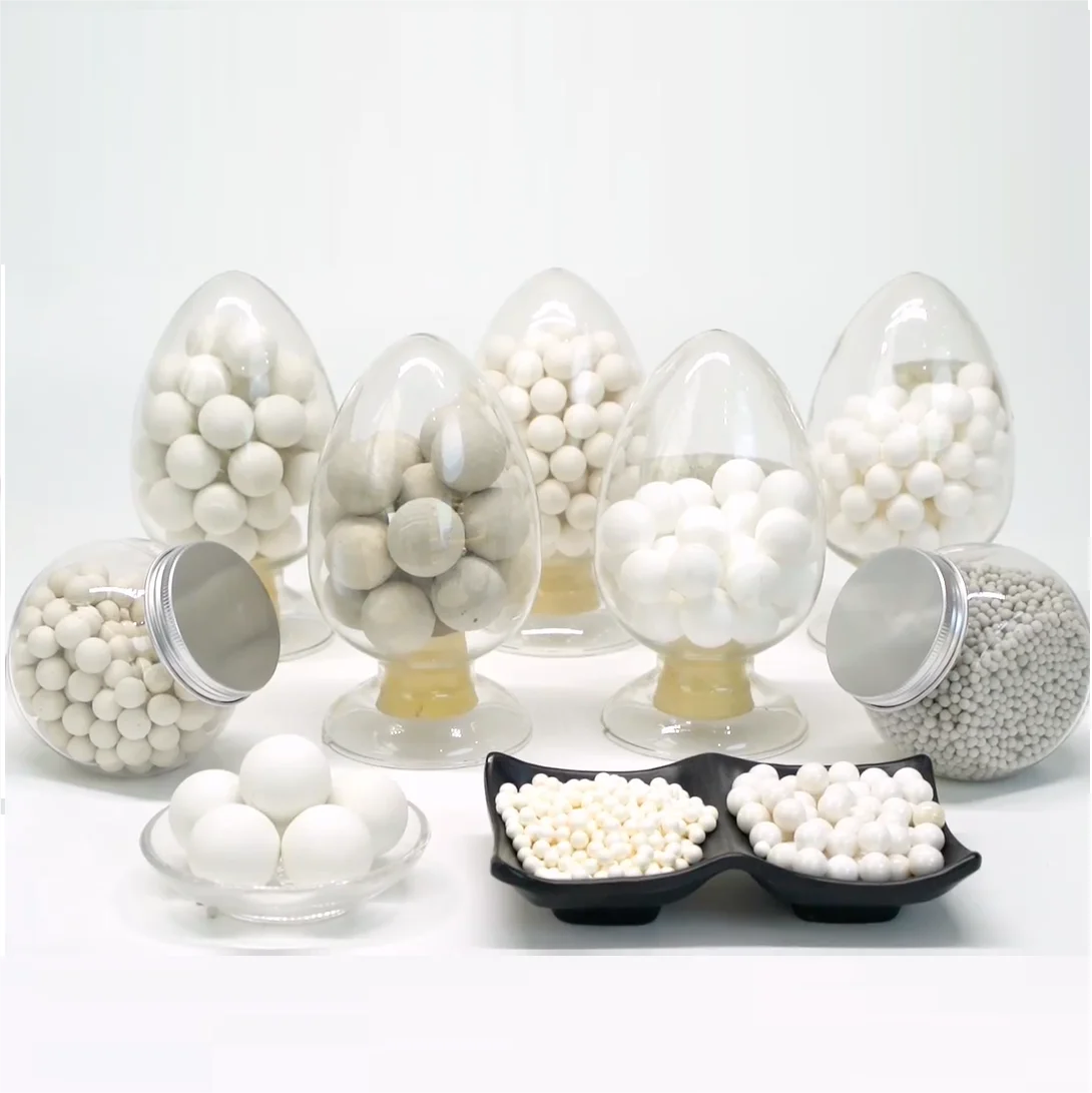 Wear-resistant industrial  17% -23% 3-5mm ceramic ball support media ceramic alumina ball