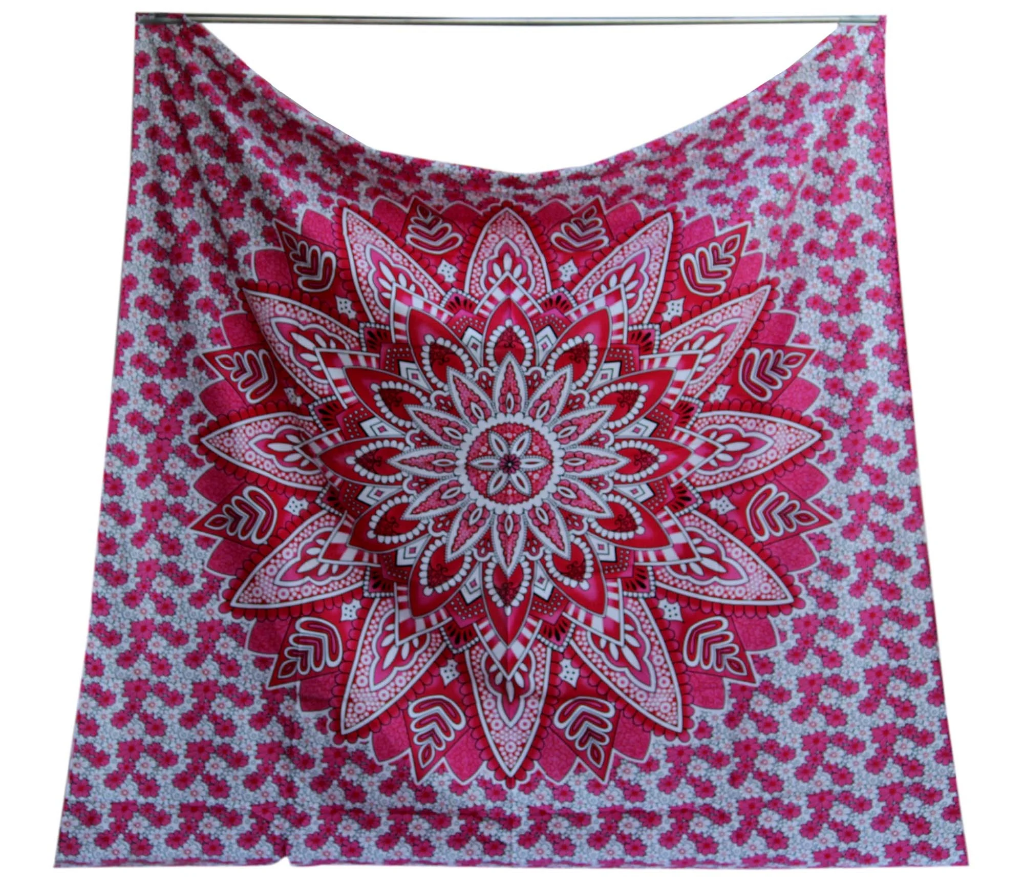 Indian Mandala Tapestry Bohemian Wall Hanging Tapestry 100% Cotton Bedspread Twin