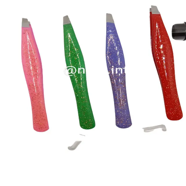 eyebrow tweezers hair beauty slanted stainless steel tweezer New Arrival Wholesale Hot Selling