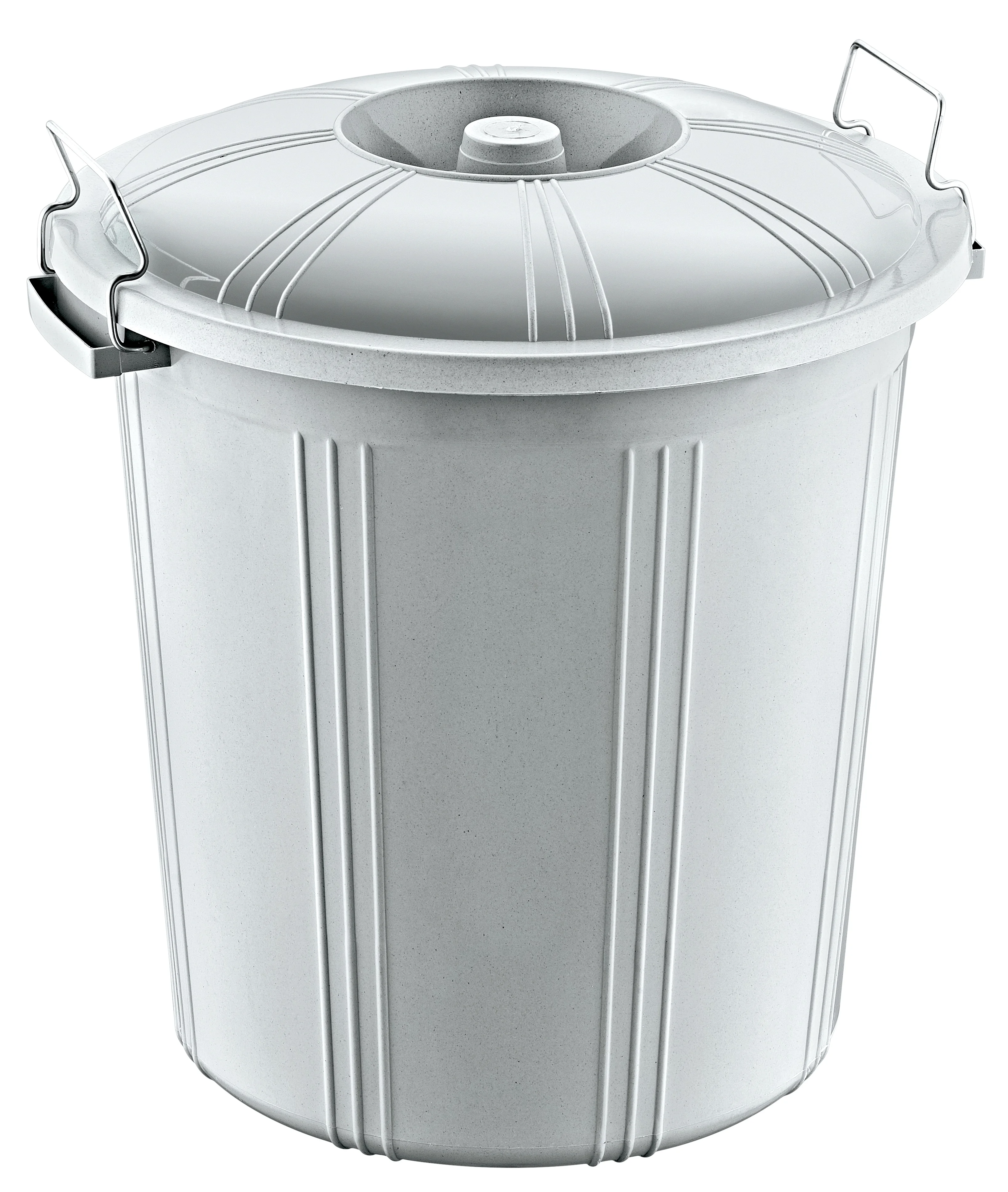 AFOSSA 13 Gallon(50L) Plastic Dustbin Locking Lid and Handles Durable Waste Bin for Outdoor Indoor Use Home Garbage Container