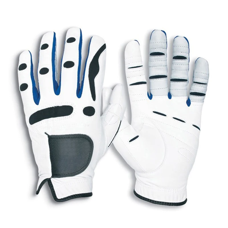 Latest Fashion Plain High Quality Golf Gloves with Latest Pattern Embroidery Logo Leather Golf Gloves