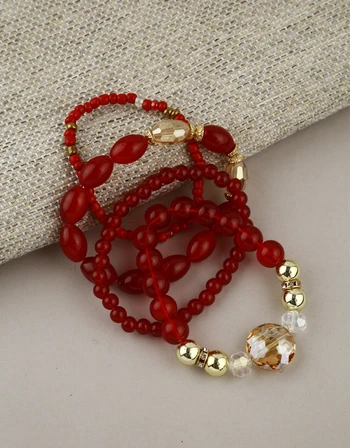 Beads Bracelet Set Gold Plated Adjustable Indian woman Bracelets
