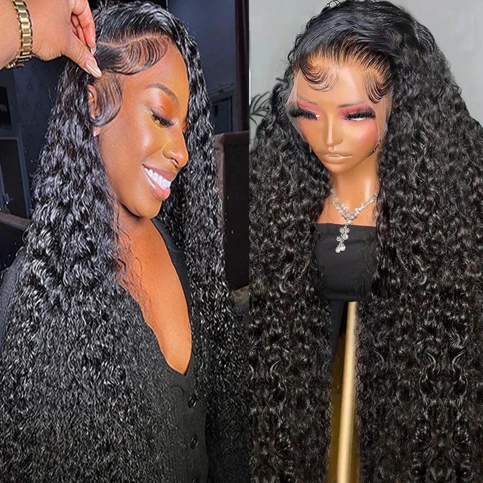 Ready Go Glueless Wigs Pre Cut/Plucked /Bleached 5*6 Lace Closure Wig 13x4 13x6 Deep /Water Curly wave Lace Front Human Hair Wig