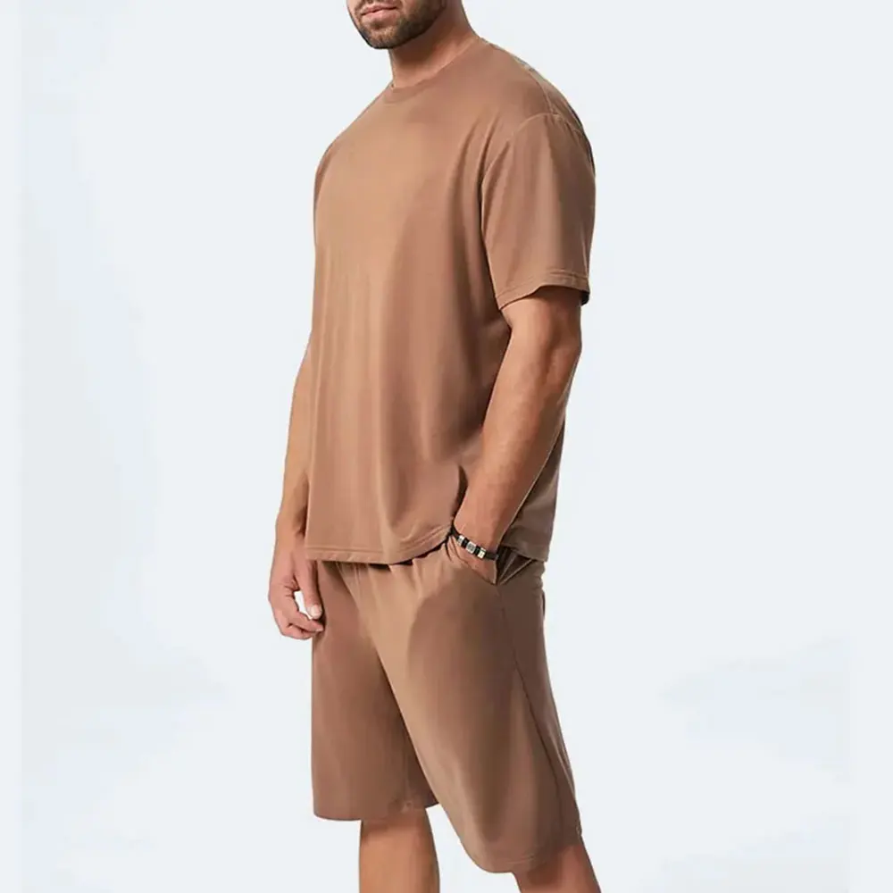 Short Sleeve Beach Wear Jogging Suit Bandana Men Two Piece Short Sets Shirt and Shorts Set Print 2024 Custom Logo Summer Clothes