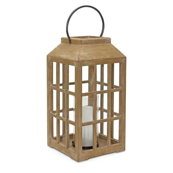 Hanging Lantern  2024 Hot selling Decorative Handmade Christmas Wood Candle Holders, Lanterns from India Customized Wooden