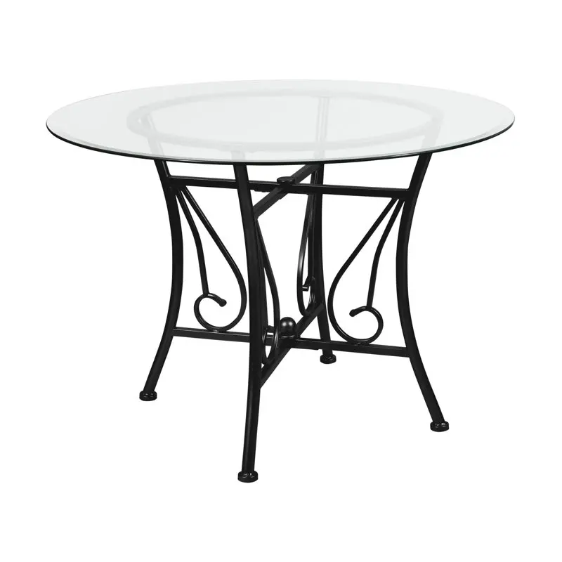 For Sale 2024 Round Glass Dining Table For Dining Room Home Kitchen And Hotel In Wholesale Prices