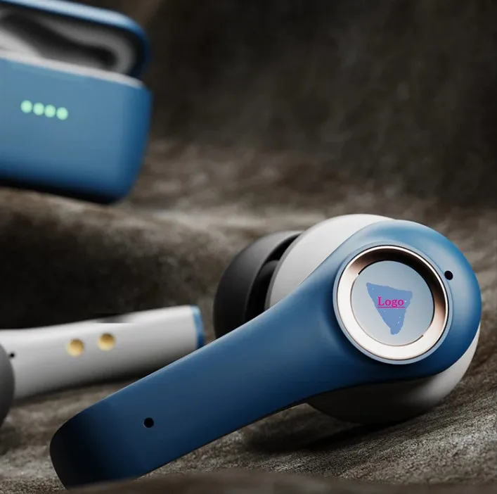 ANC True Wireless In-Ear Earbuds Active Noise Cancellation Compatible with iPhone and Android Blue tooth Earbud Headphone