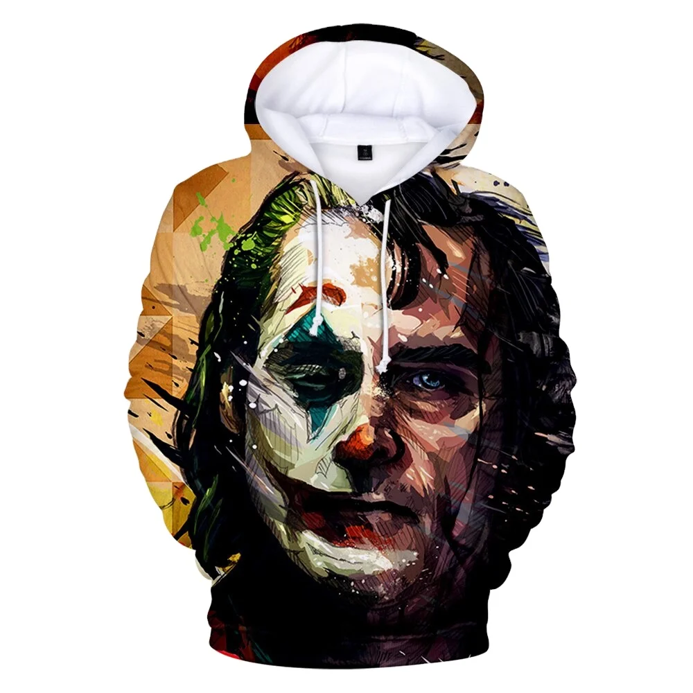 Hot Joker 3D Printed Hoodies Men Horror Movie Men Casual Fashion Funny Oversized Pullover Hoodies