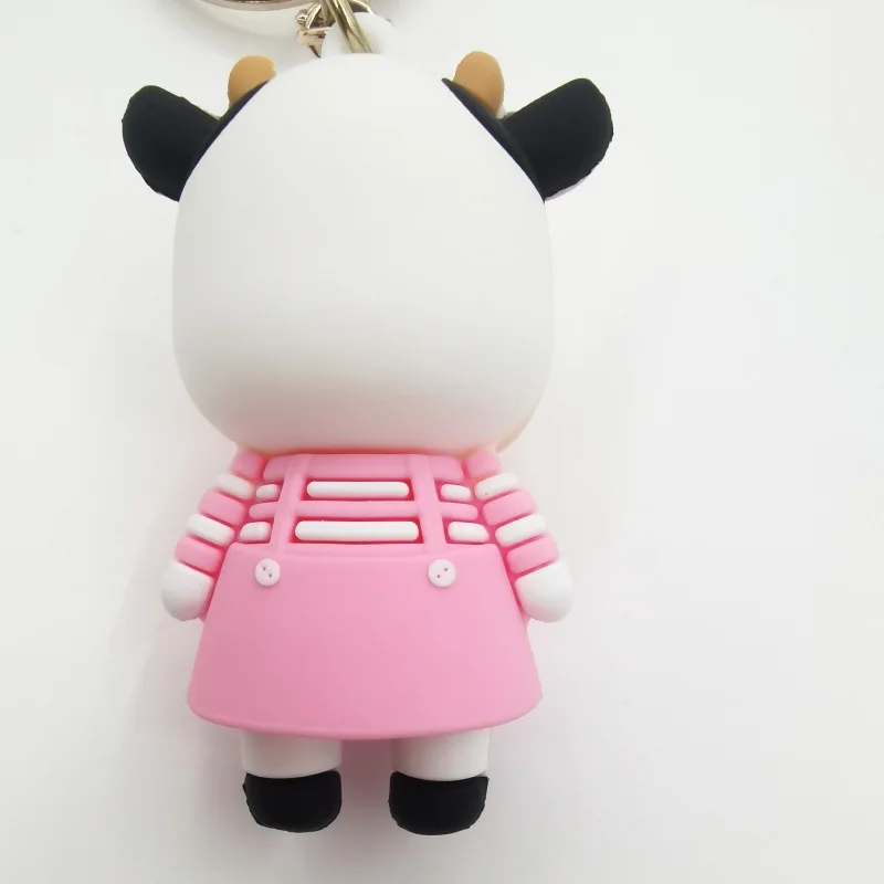 3D PVC kawaii cute cartoon keyring key chain ring pikachu character pvc rubber keychain llaveros