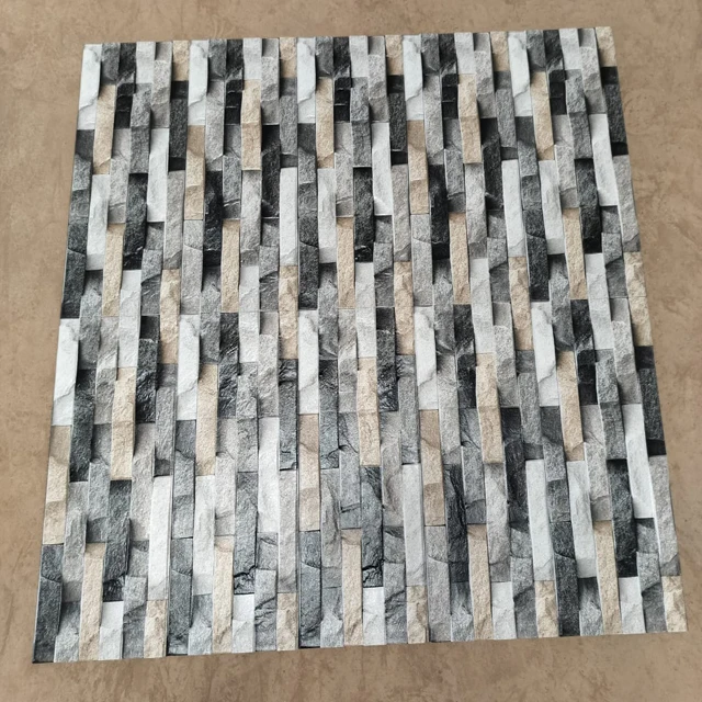 Modern 300x600 mm Porcelain Exterior Wall Tiles Natural Stone Mosaic High Elevation Anti-Slip Outdoor Decoration Wall Tiles