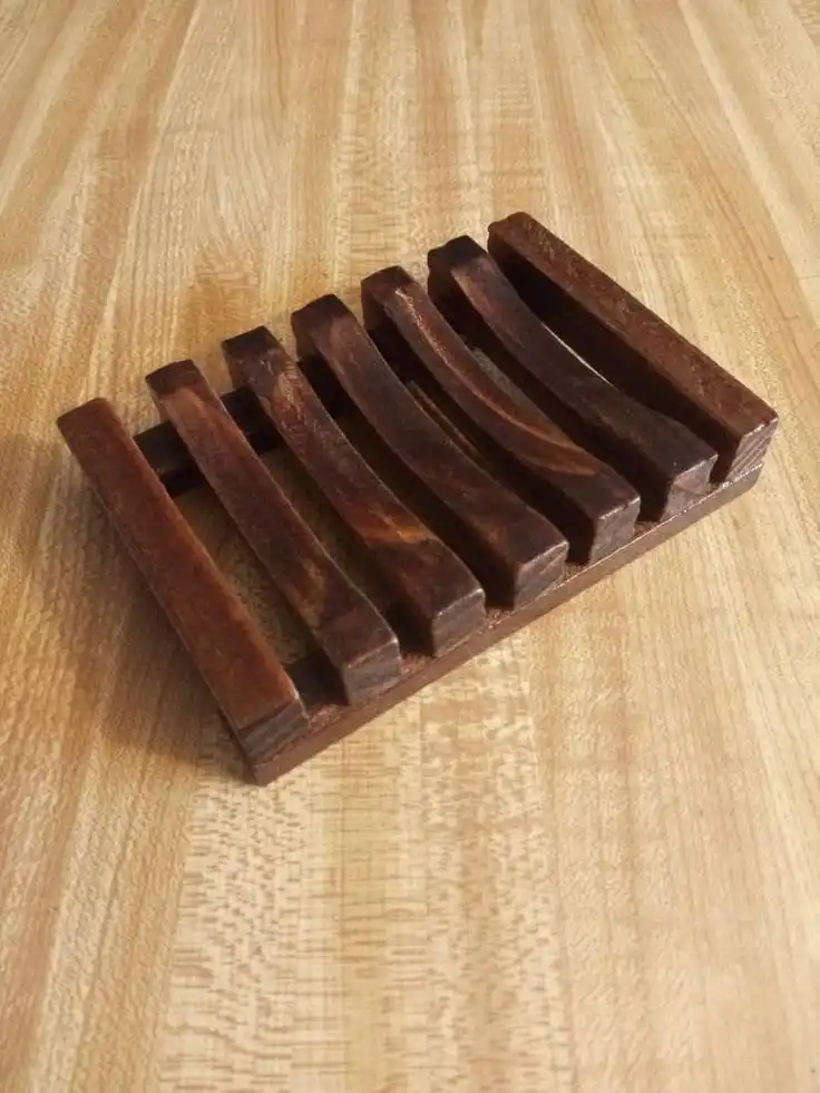 Compartment Plates 2 Divided Serving Dish Soap Wooden Dish With Enamel Kitchen Food Small Soy Dip