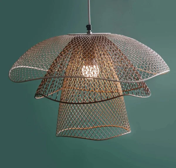 Hanging Ceiling Pendant Light Antique Gold Palm Tree High Quality Metal Leaf Design Pendent Lamp for Luxury Hotel Home