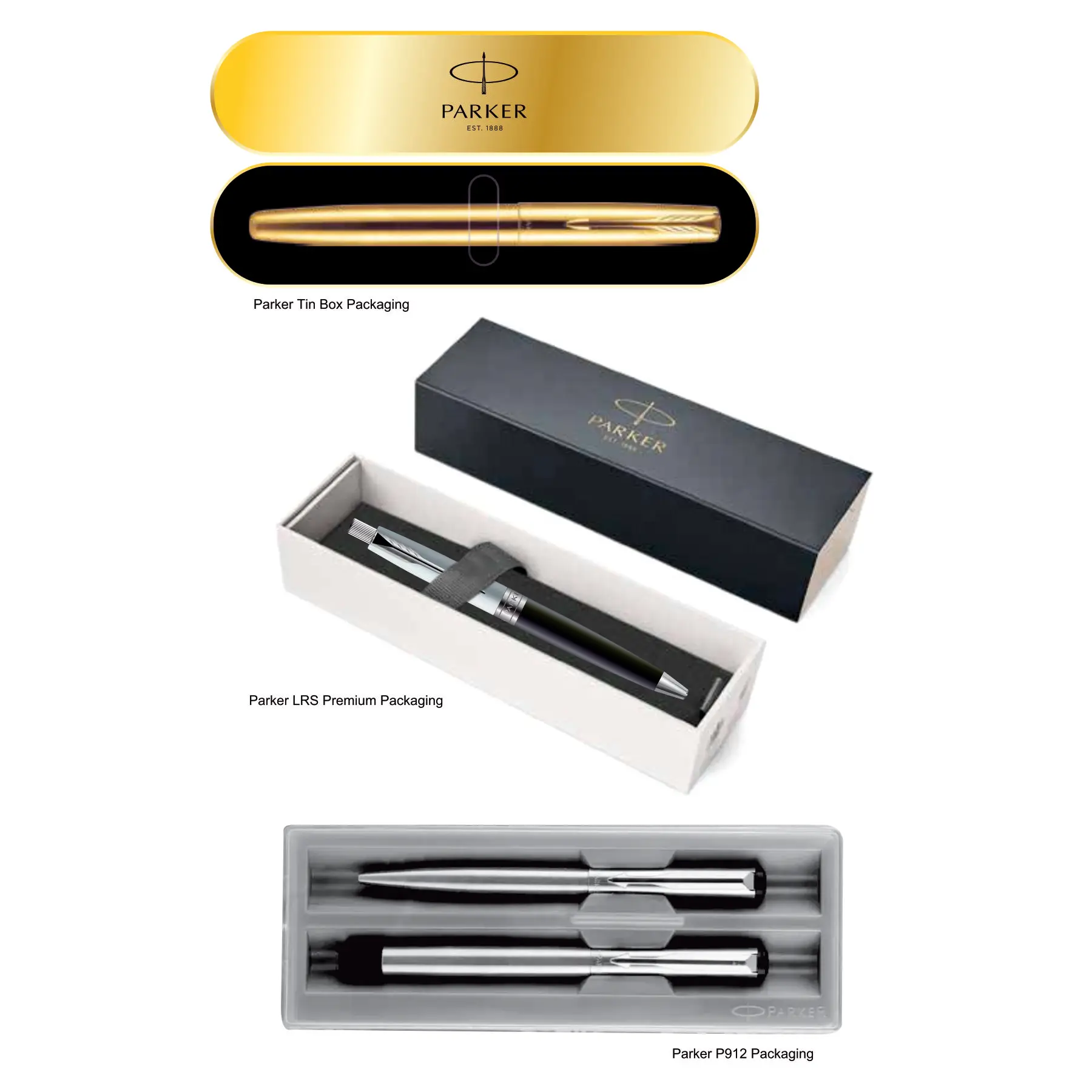Promotional  Parker Beta Premium Roller  &  Fountain Pen GT Customized with Box for Ballpoint Parker Pens & Corporate gift