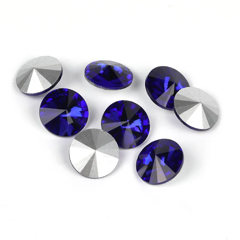 5 8 10 18mm Green AB Satellite Rhinestone Round Non Sewing Crystal Glass Stones Flatback Strass Applique For DIY Clothes Jewelry