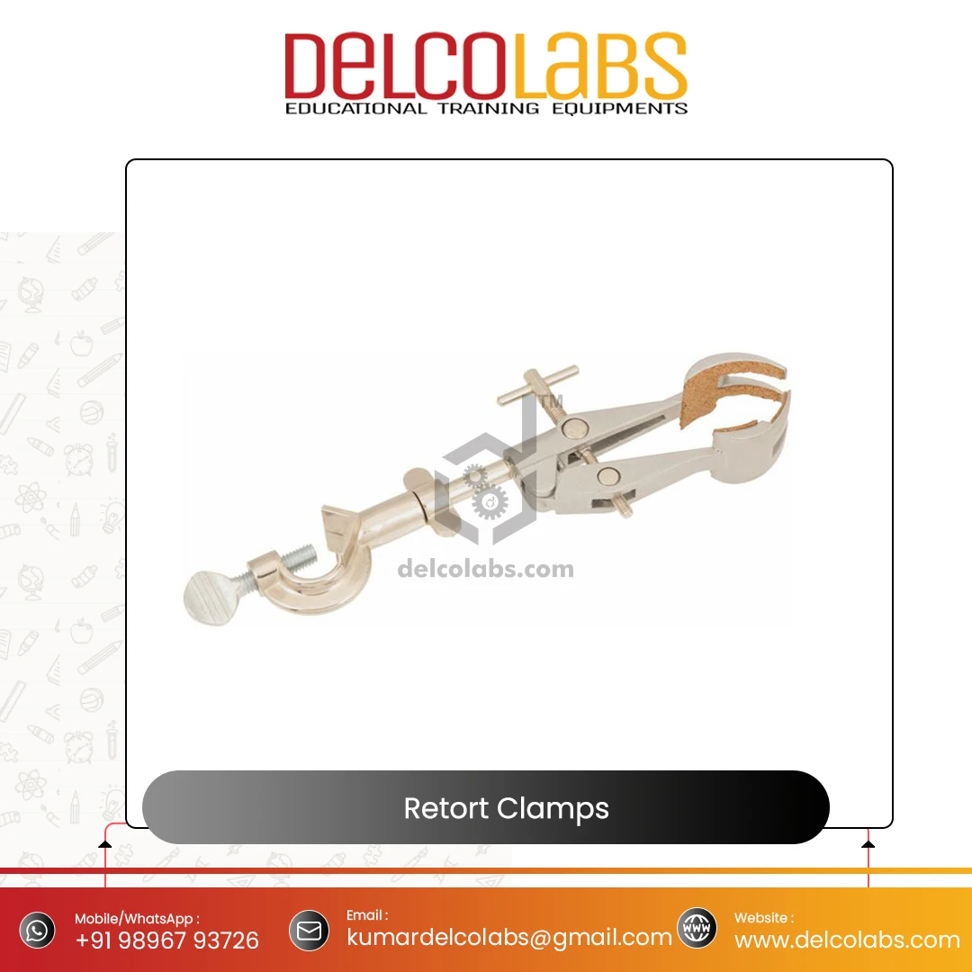 Лабораторные ретортные зажимы, три/четыре пальца