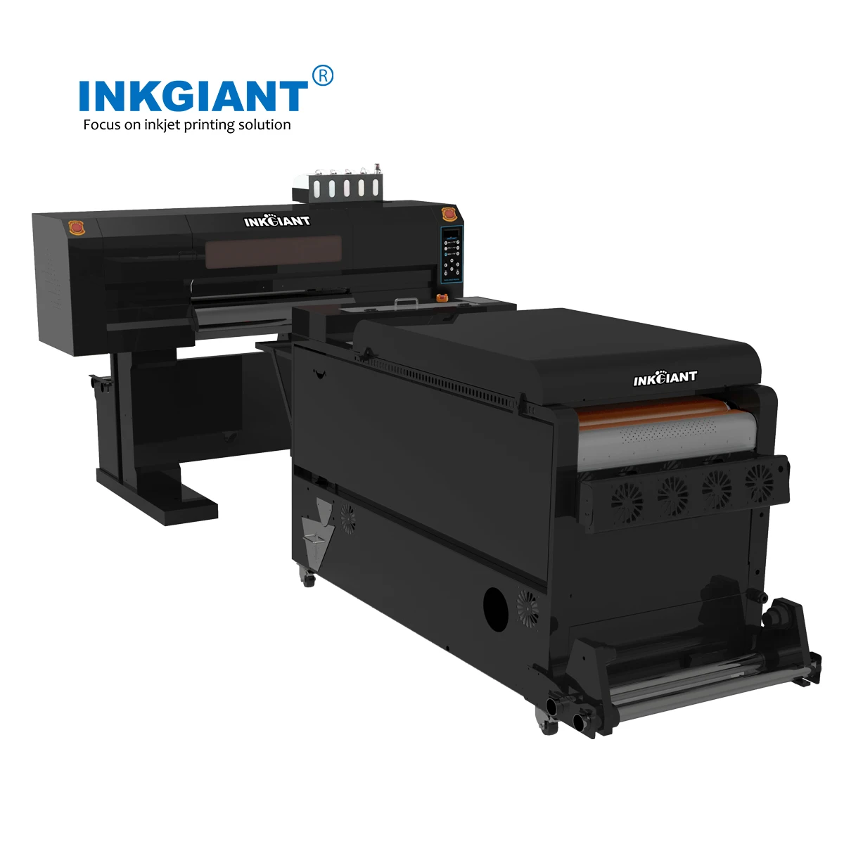 INKGIANT Factory Direct Sale  60cm Roll to Rll 2 Pcs Printheads DTF  Printer for Printing and Powder Shaker for Drying