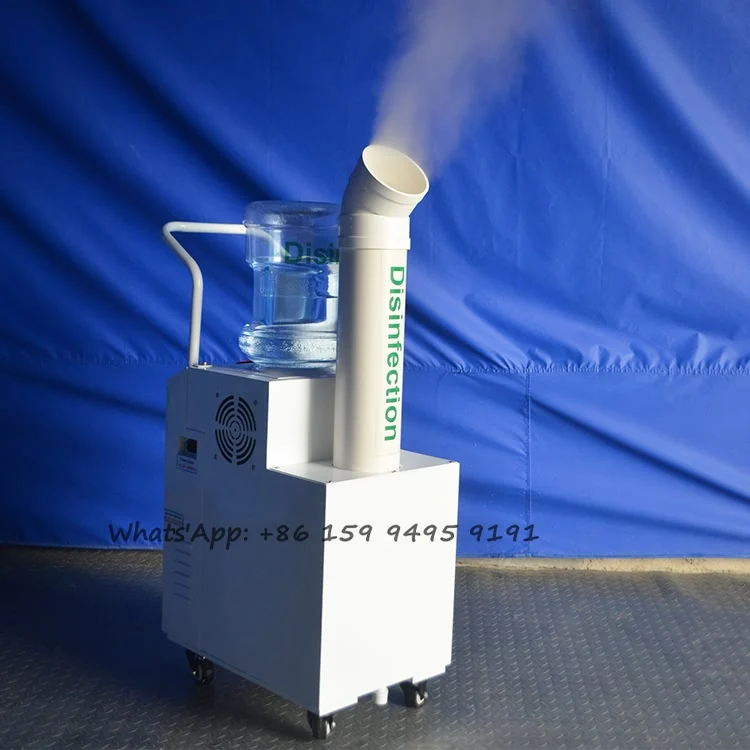 300W 220V/50Hz Industrial Battery Powered Cordless Cool Mist Ultrasonic Air Humidifier Fogging Machine For Sterilization