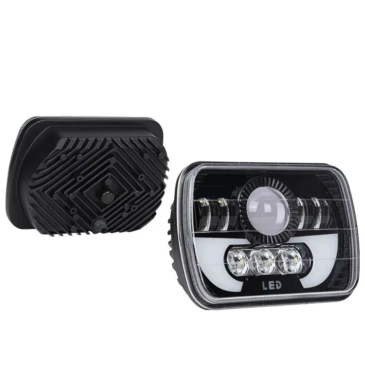 Super Bright car led Square Headlight Turning Signal 5x7 inch Pickup Truck Headlight