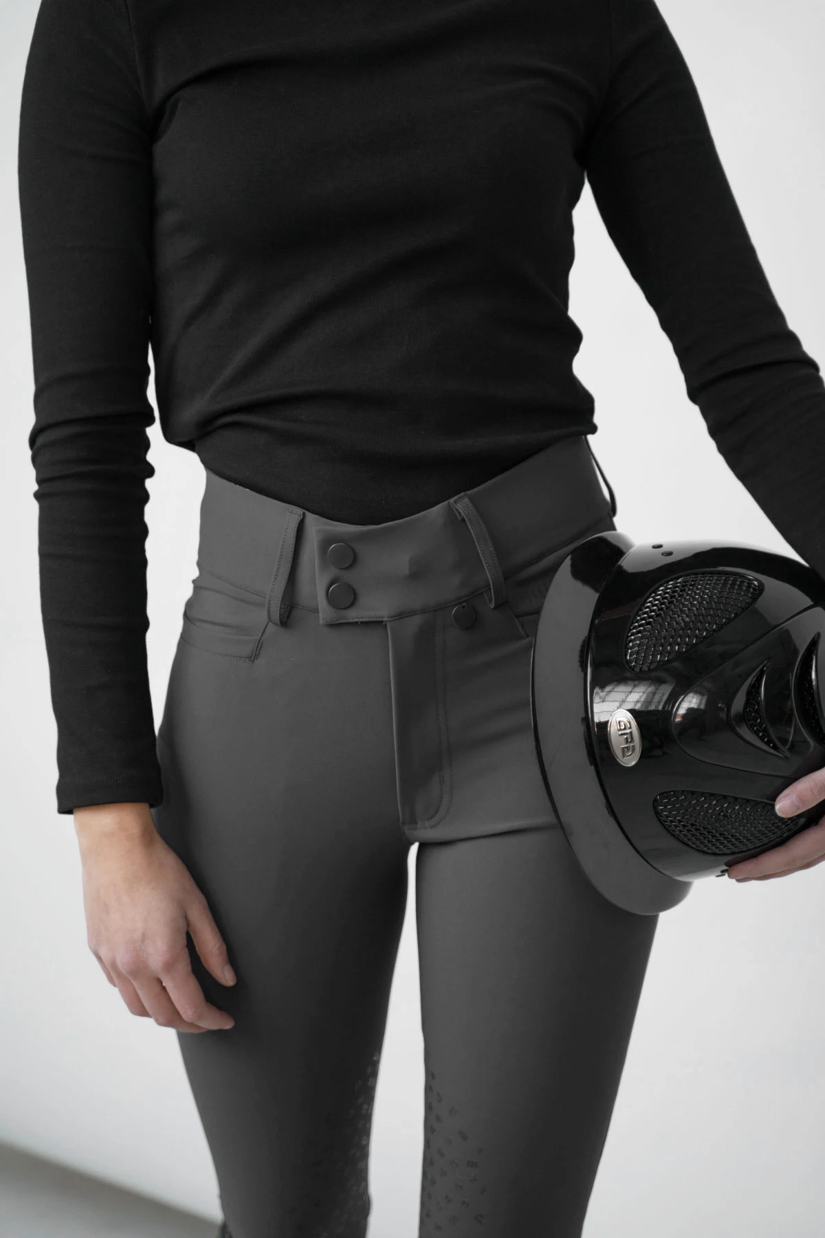 New Arrival Latest Design Grey Women Comfortable Horse Riding Breeches Equitation Leggings Breathable Equestrian Clothing