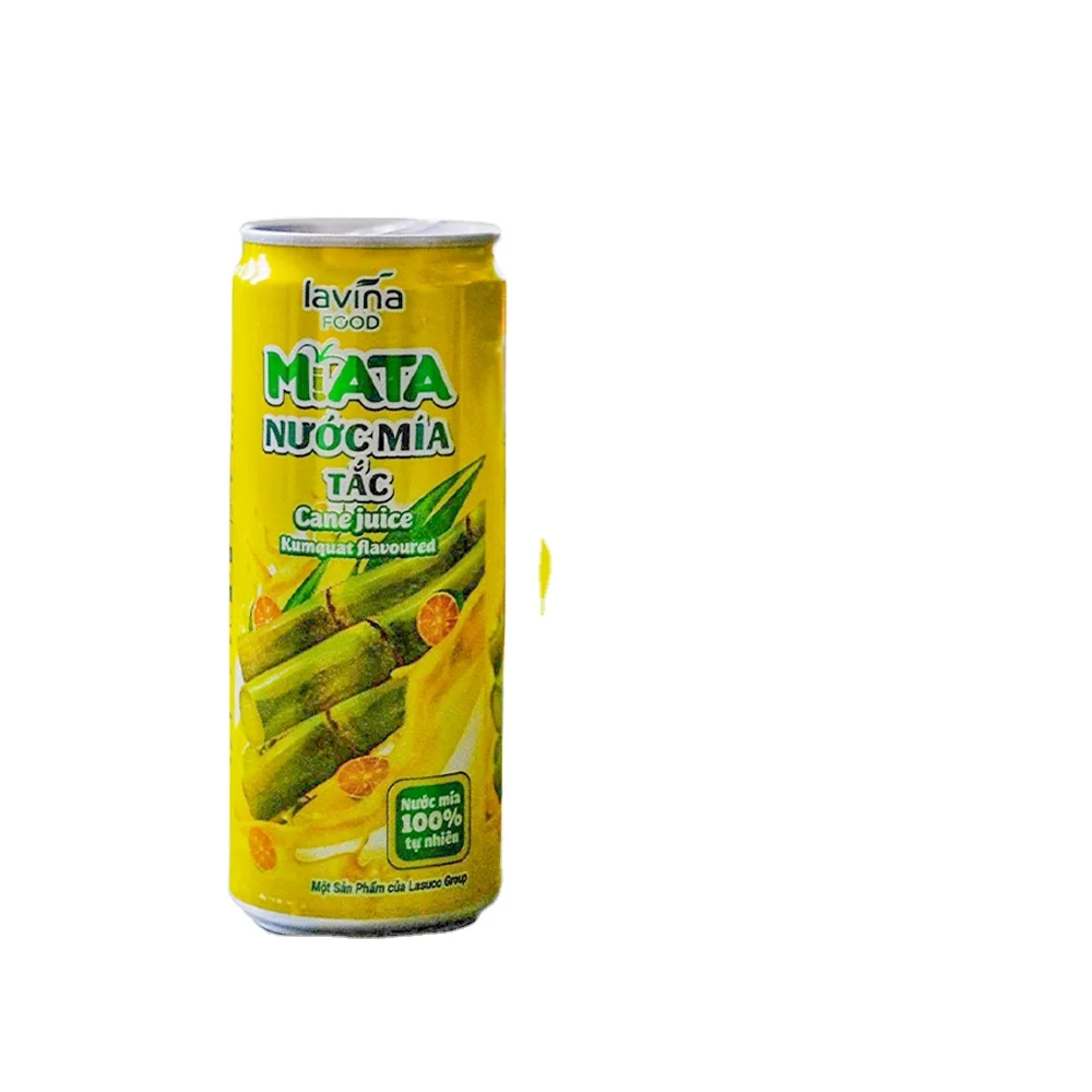 Tropical Drink Miata Sugarcane Juice Kumquat Flavored Tiny Can Beverage Manufacturer Vietnamese