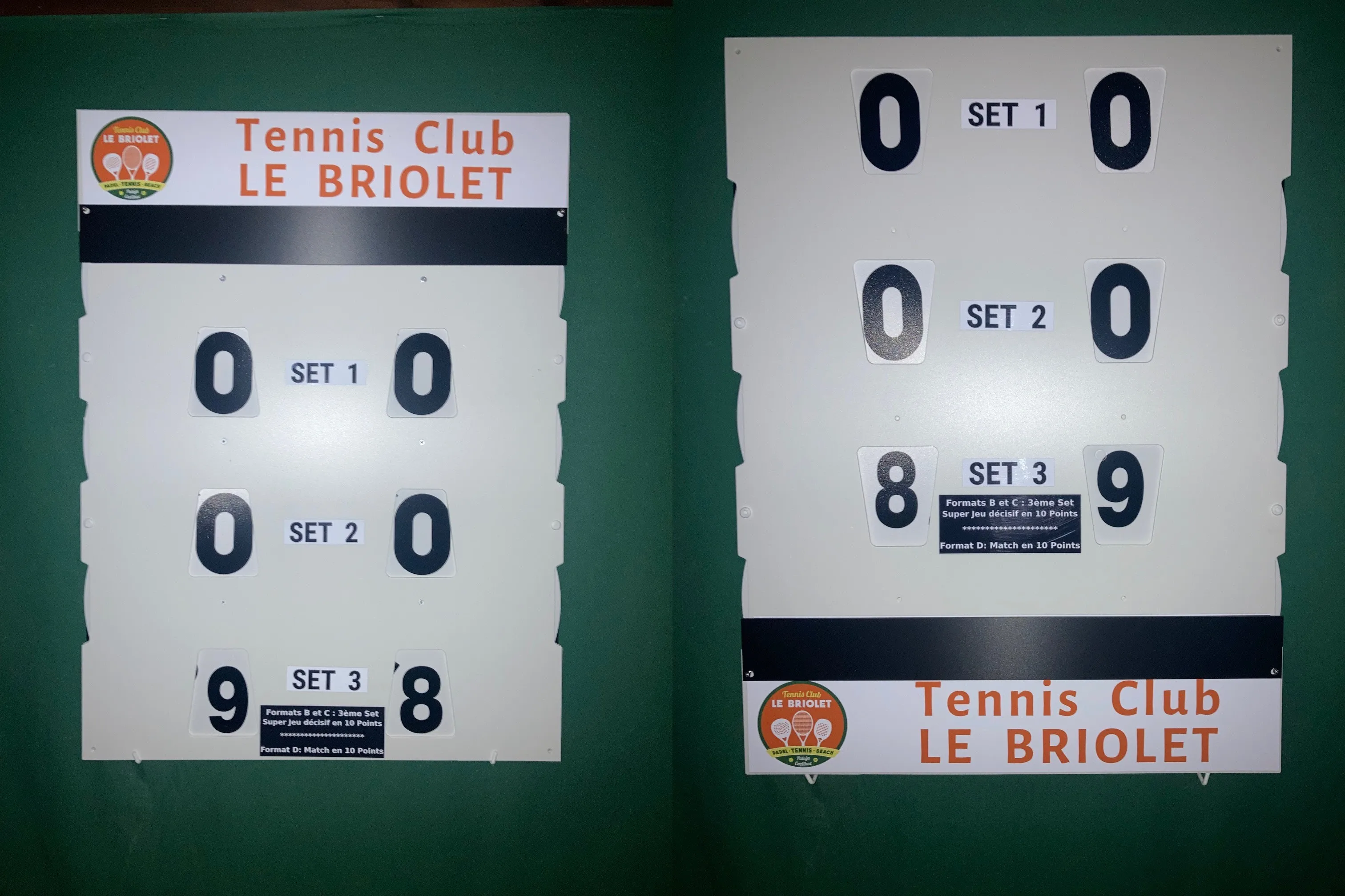 Manual 60 X 80 cm Sports Scoreboard Indoor Outdoor All Weather Use for Padel Tennis Basketball Handball-Sports Court Equipment