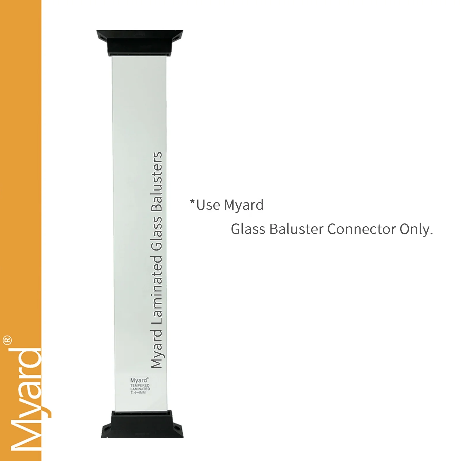 Excellent Design Long-Lasting 3-Layer Laminated Glass Deck Balusters For Indoor And Outdoor