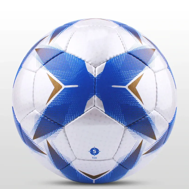 PU Football with Fashionable Pattern Standard Size 5 Rubber Material for Soccer Training Match Mini Size with Custom Print Logo