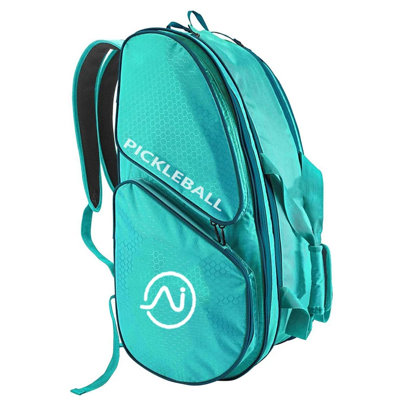 OEM Custom Logo Nylon Sports Large Capacity Tennis Pickleball Bag Badminton Racket Padel Bag With Shoe Pocket in Cheap Price