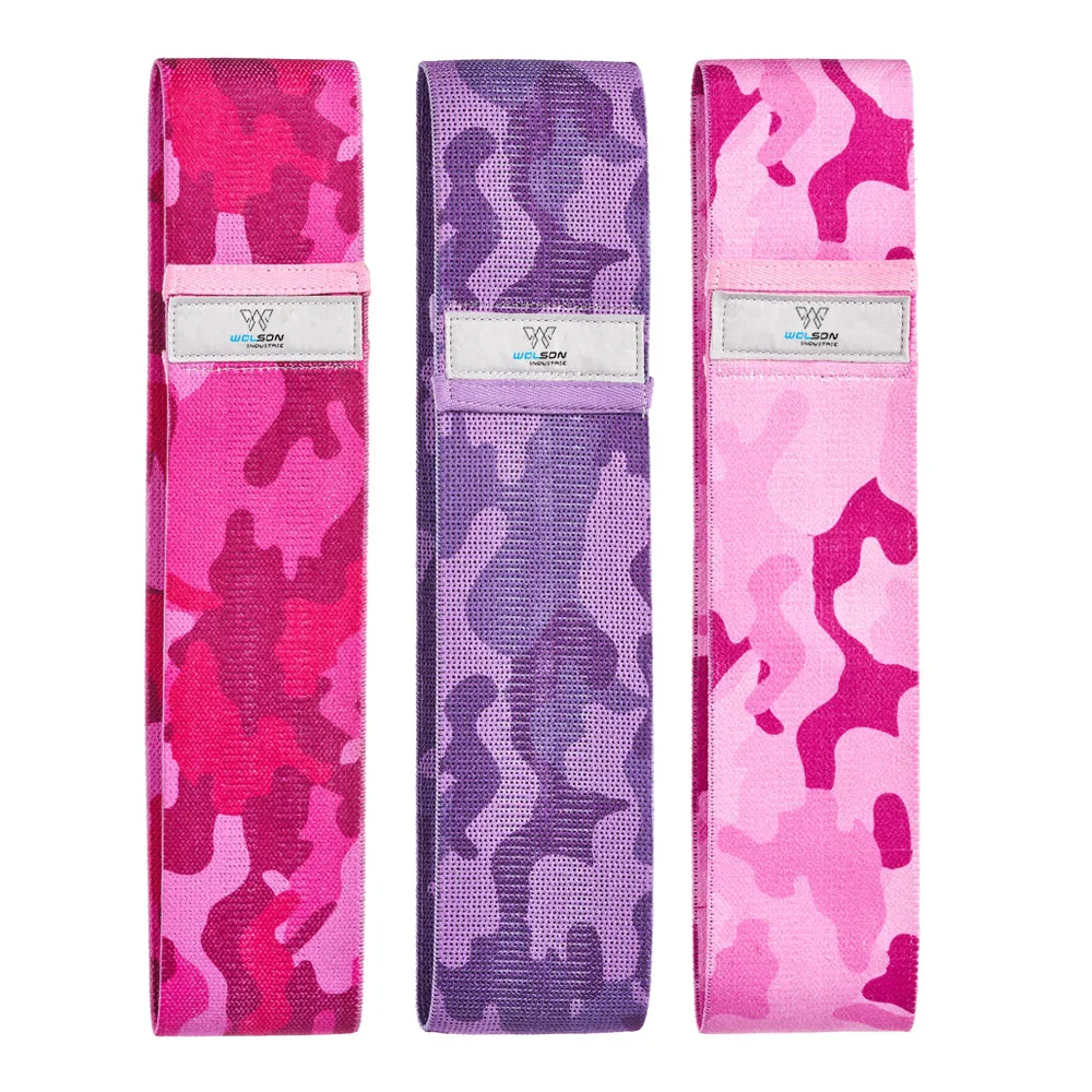 Women Hip Strength Training Fabric Booty Exercise Bands ,Home bands as elastic Fitness Hip Circle Anti Slip Resistance Bands