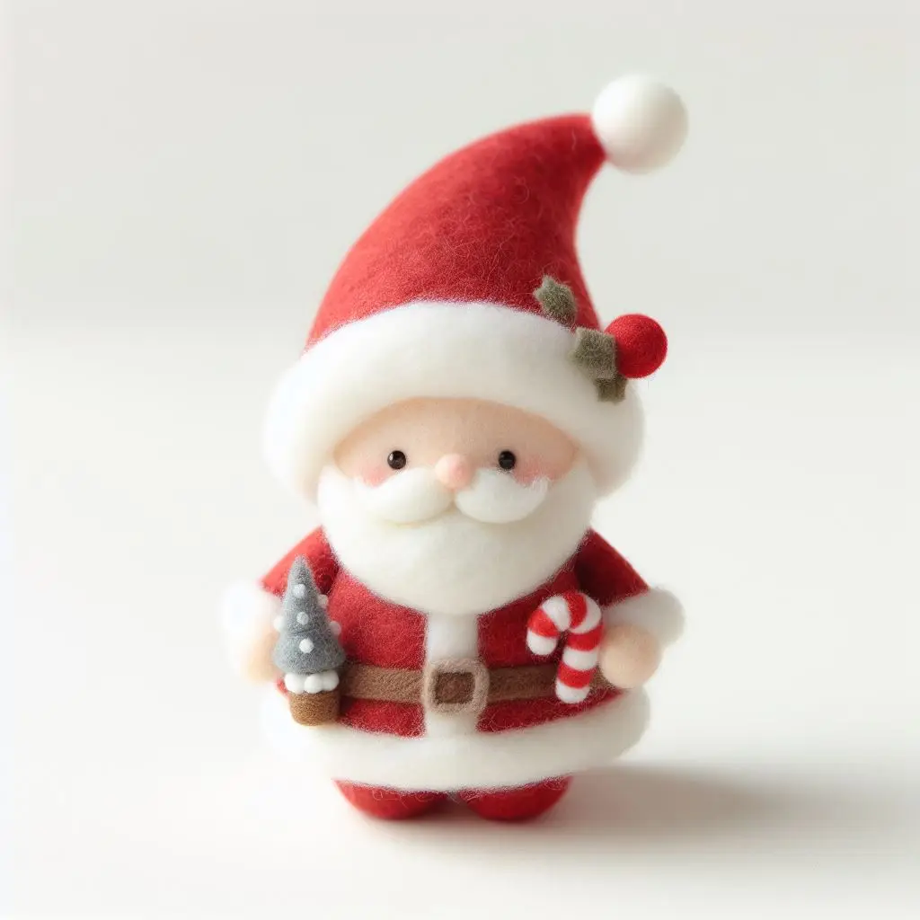 Eco-Friendly Mini Santa Claus Figurines: Adorable, Small, and Perfect for Christmas Decorations