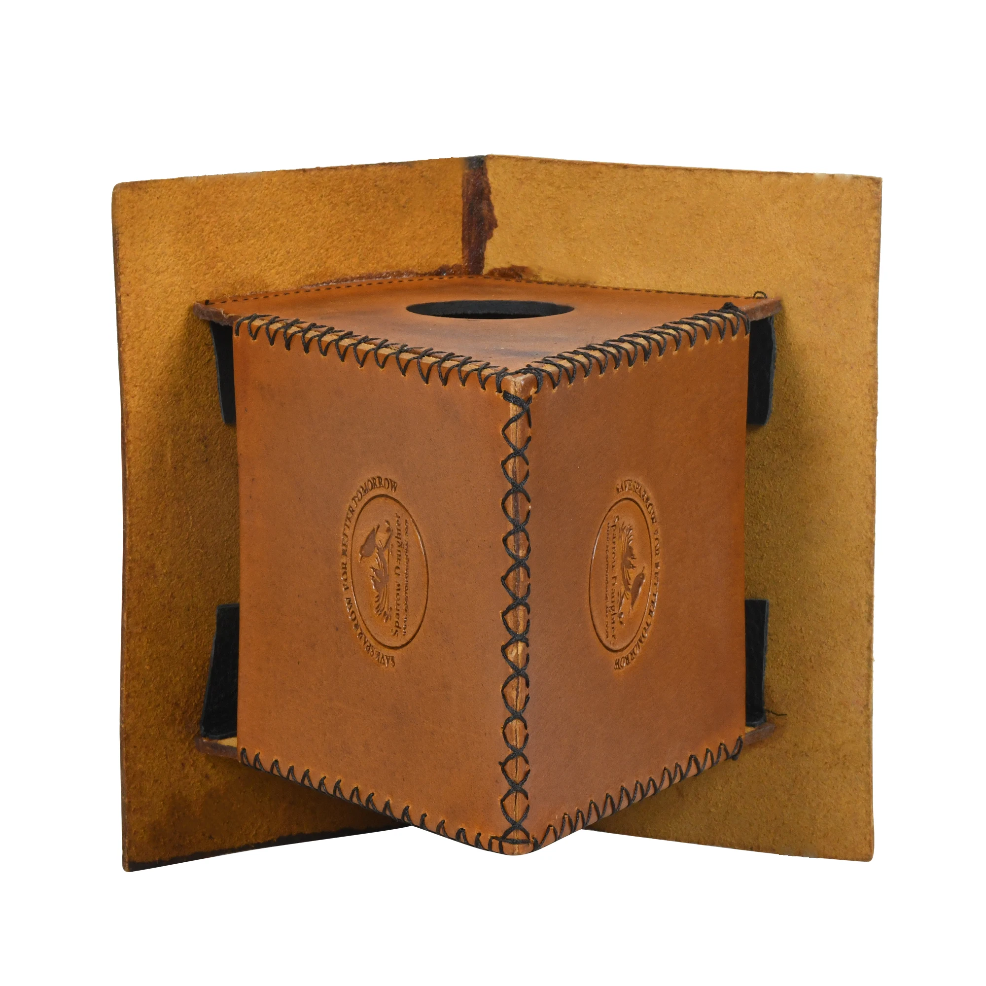 BIRD HOUSE MADE OF LEATHER TOTALLY HANDCRAFTED CUSTOM HIDE MATERIAL LEATHER ALL OEM & ODM ACCEPTED