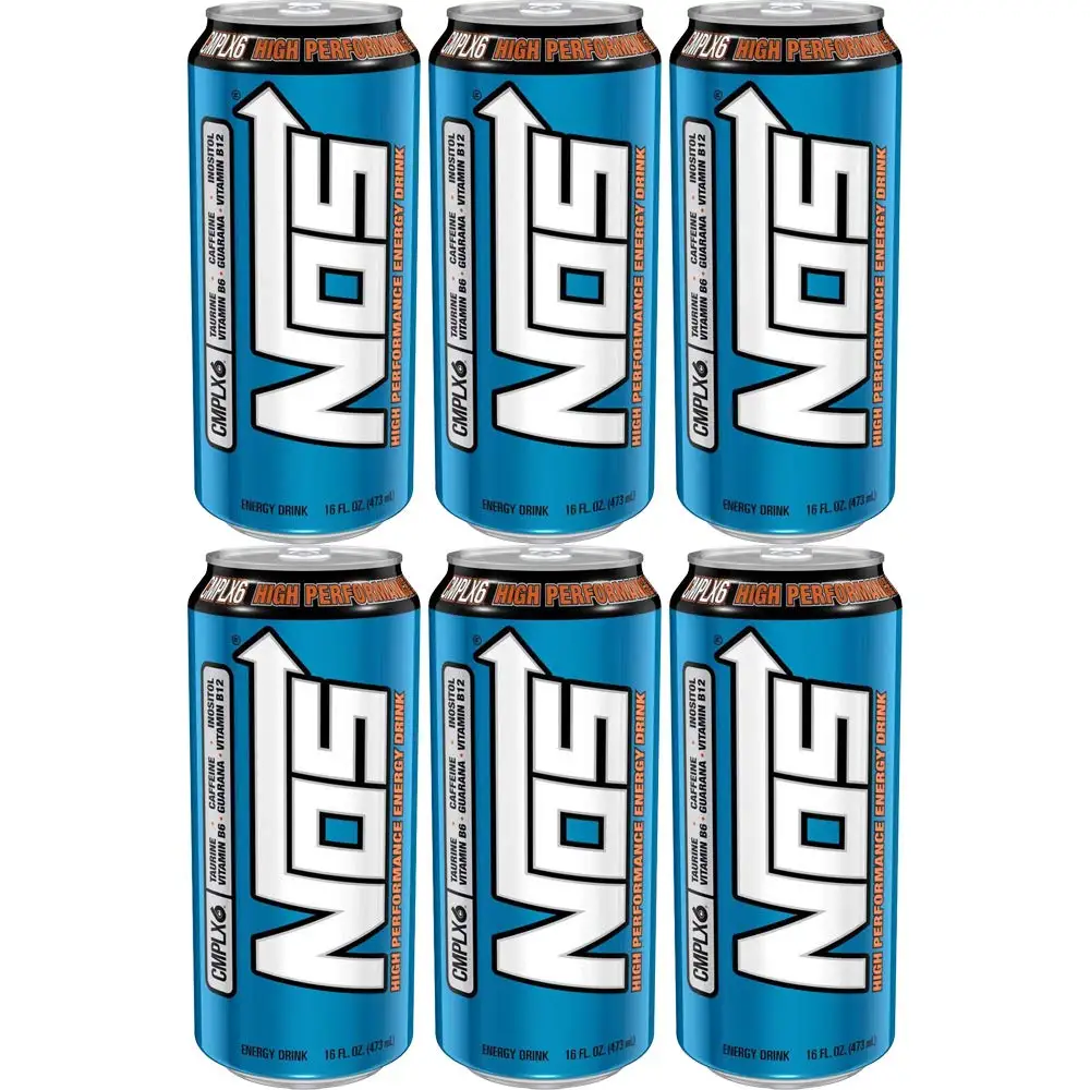 NOS Energy Drink, 8.4 FL Oz ORIGINAL NOS 250 ml Energy